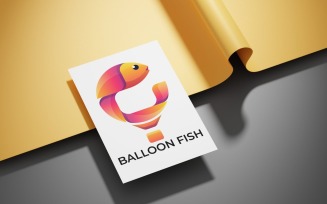 Balloon fish logo Template
