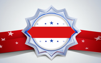 Blank award badge, blank ribbon design