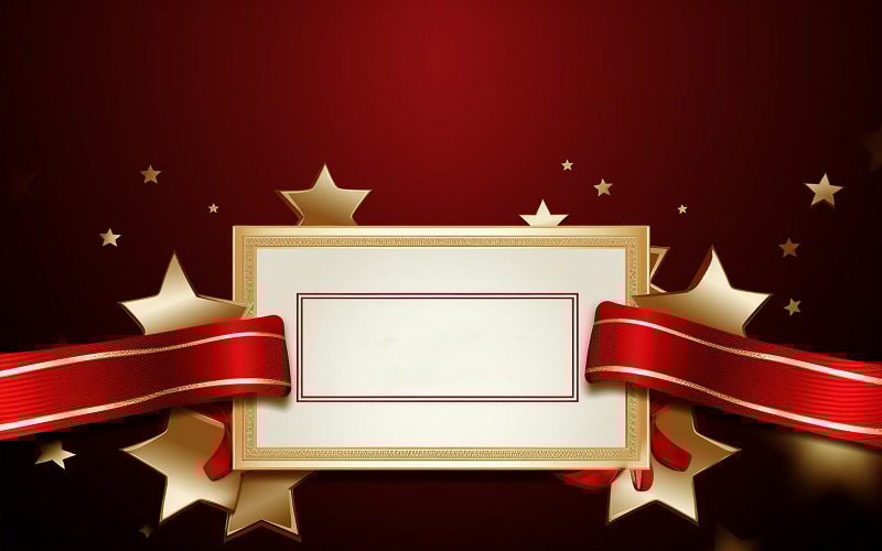 Blank ribbon mockup, award badge design, winner ribbon design Background