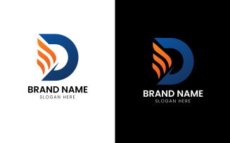 Letter D wave company logo-849