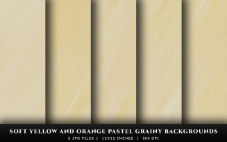 Soft Yellow and Orange Pastel Grainy Texture Backgrounds