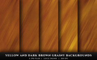 Yellow and Dark Brown Grainy Texture Backgrounds