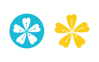 Flower Beauty icon design template illustration v.4