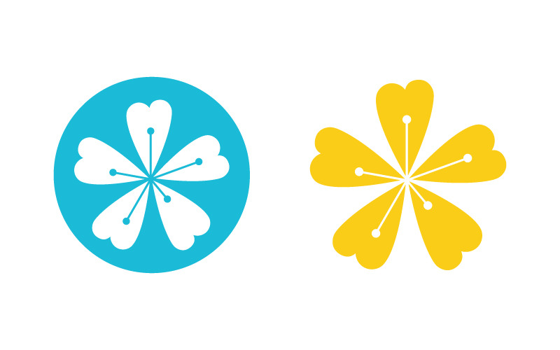 Flower Beauty icon design template illustration v.4 Logo Template