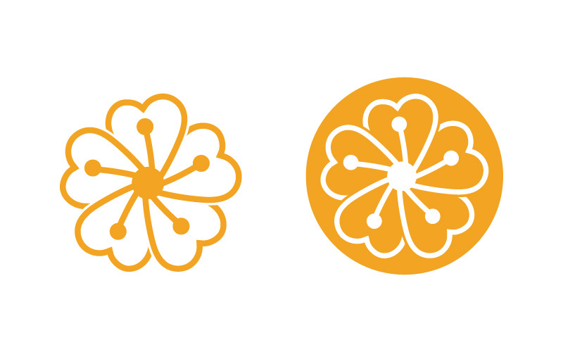 Flower Beauty icon design template illustration v.5 Logo Template