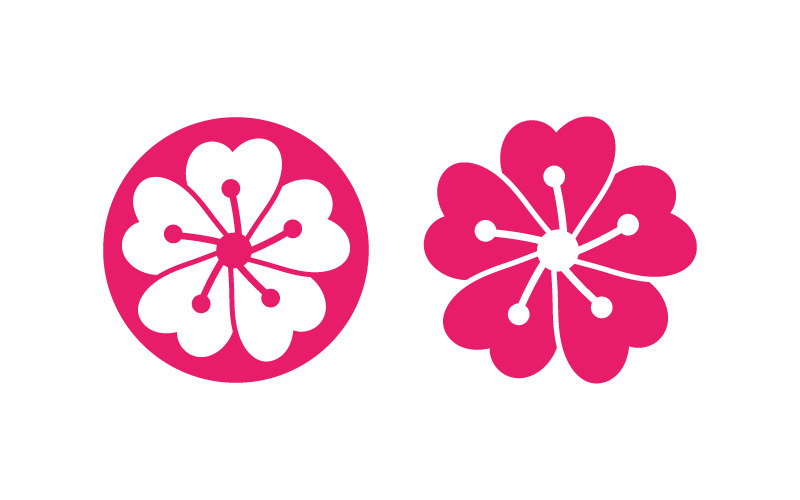 Flower Beauty icon design template illustration v.6 Logo Template