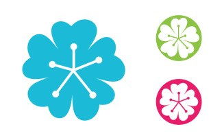 Flower Beauty icon design template illustration v.7