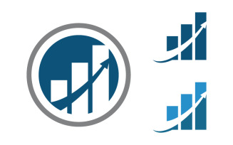 Business Finance icon logo illustration design template v.1