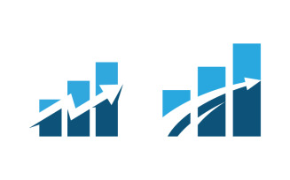 Business Finance icon logo illustration design template v.2