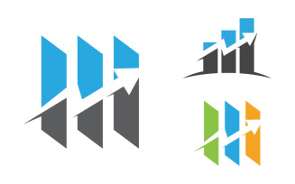 Business Finance icon logo illustration design template v.3