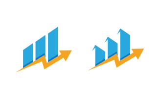 Business Finance icon logo illustration design template v.5