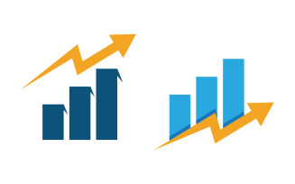 Business Finance icon logo illustration design template v.6