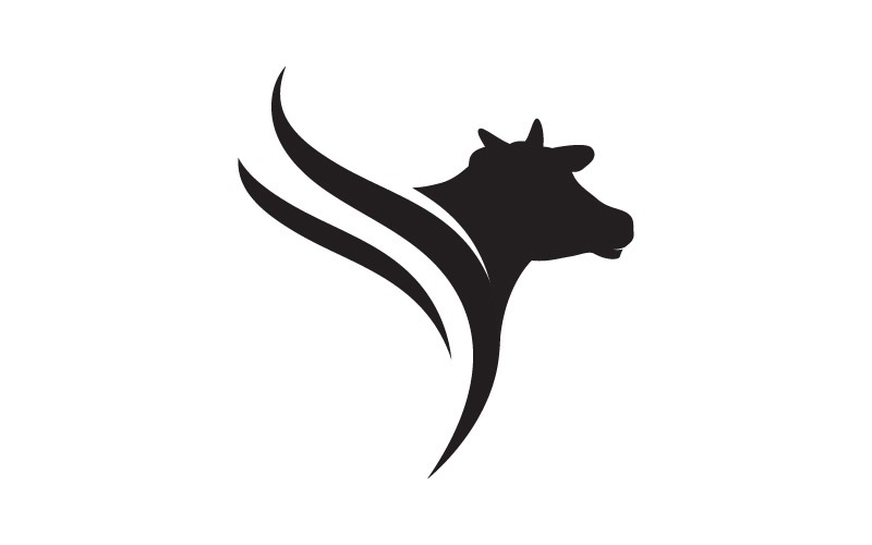 Cow Farm icon logo illustration design template v.1 Logo Template