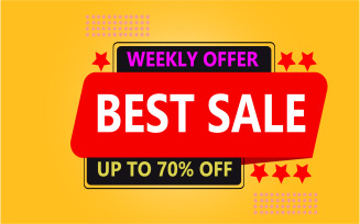 Discount Best Sale Offer Vector Banner Tag with Prise 11