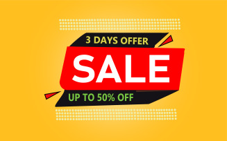 Discount Sale Banner Tag with Prize 12