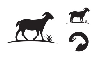 Goat Farm icon logo illustration design template v.1