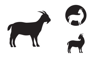 Goat Farm icon logo illustration design template v.2