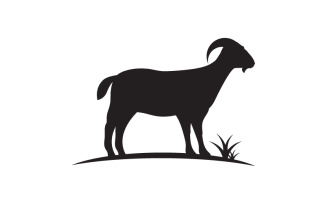 Goat Farm icon logo illustration design template v.3