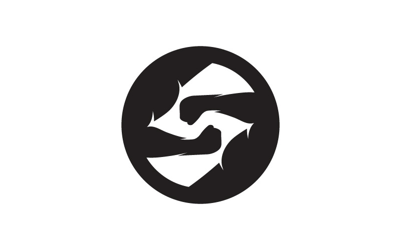 Human character for healthy fitness logo sign illustration v.7 Logo Template