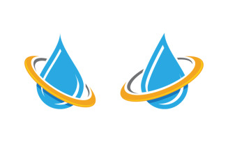 Water drop Plumbing icon Logo Template vector illustration v.5