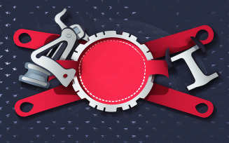 Labor day and may day celebration design