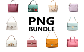 Ladies bag design png bundle