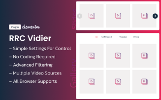 RRC-Vidier – A Powerful Video Gallery Widget for Elementor