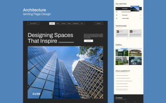 Apex Architecture landing Page Design