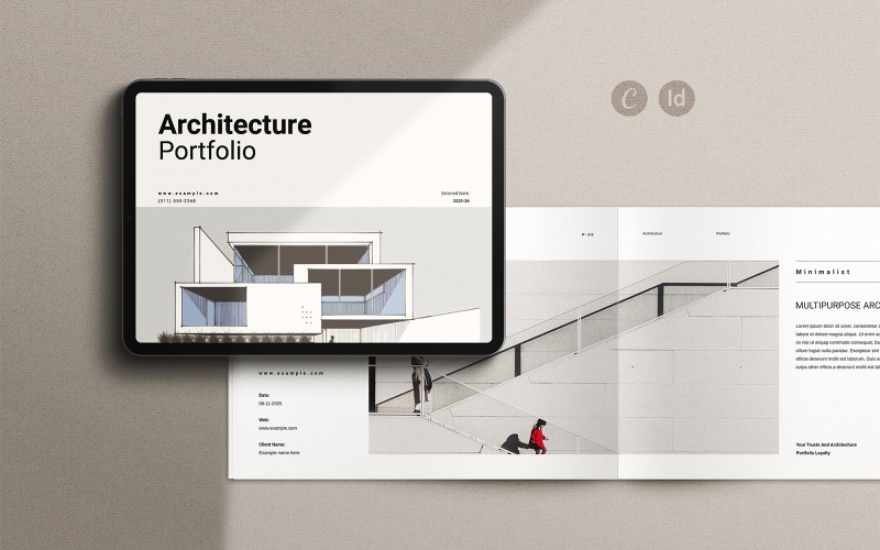 Architecture Portfolio Template Landscape Design Magazine Template