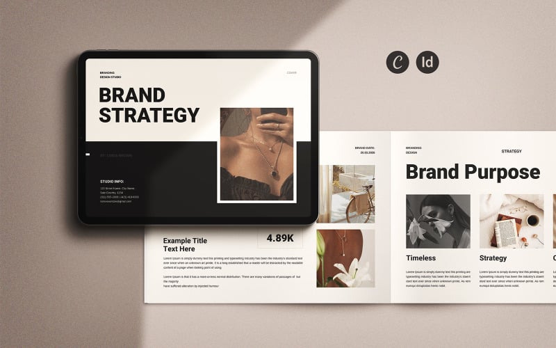 Brand Strategy Framework Template Landscape Design Magazine Template