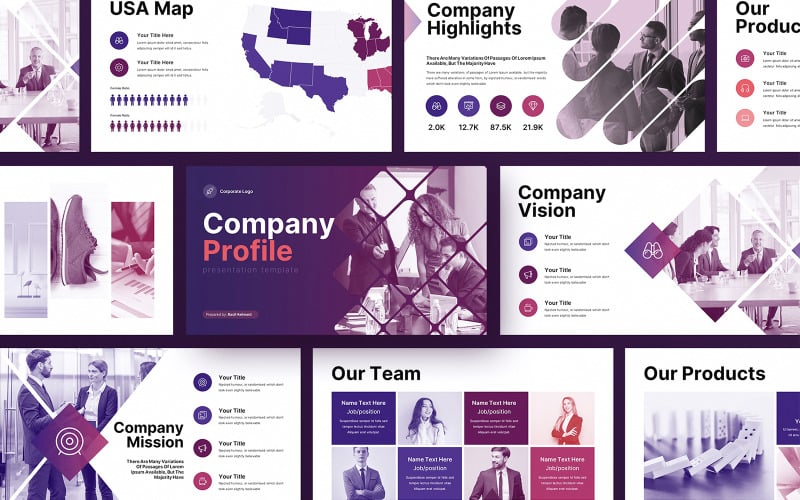 Business Company Profile Google Slides Presentation Template
