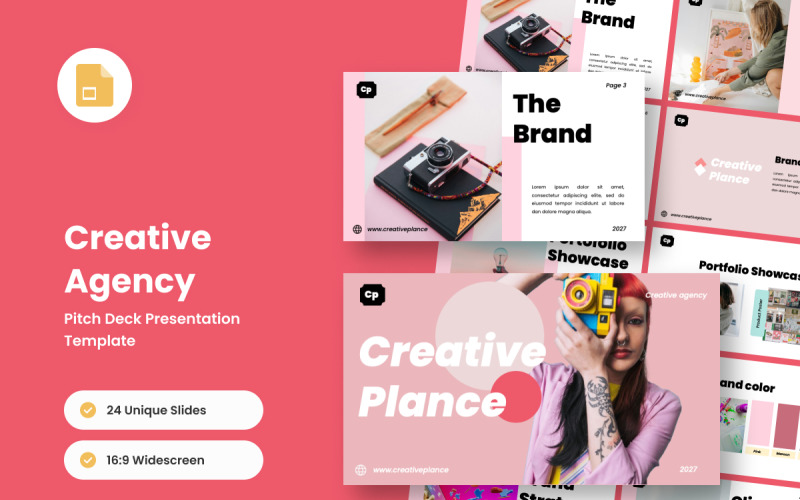 Creative Agency Pitch Deck – Trendy and Professional Google Slides