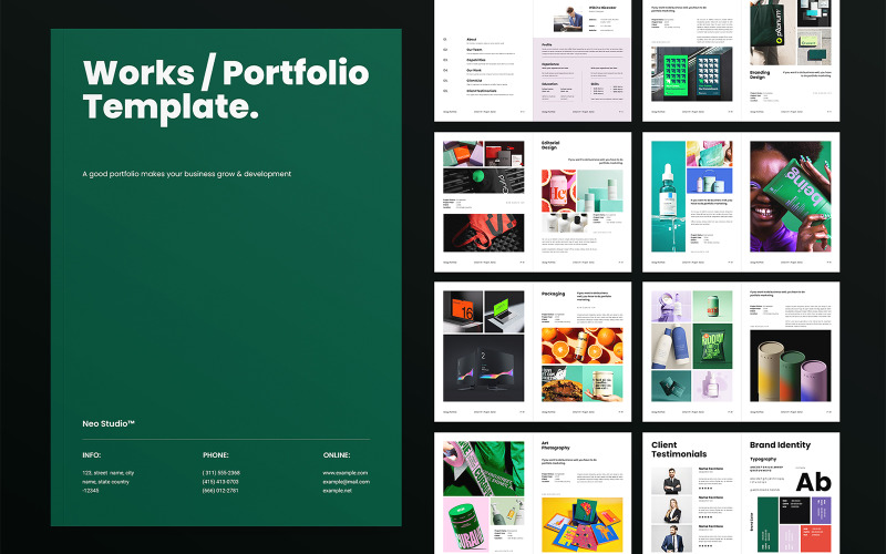 Works / Portfolio Template Magazine Template