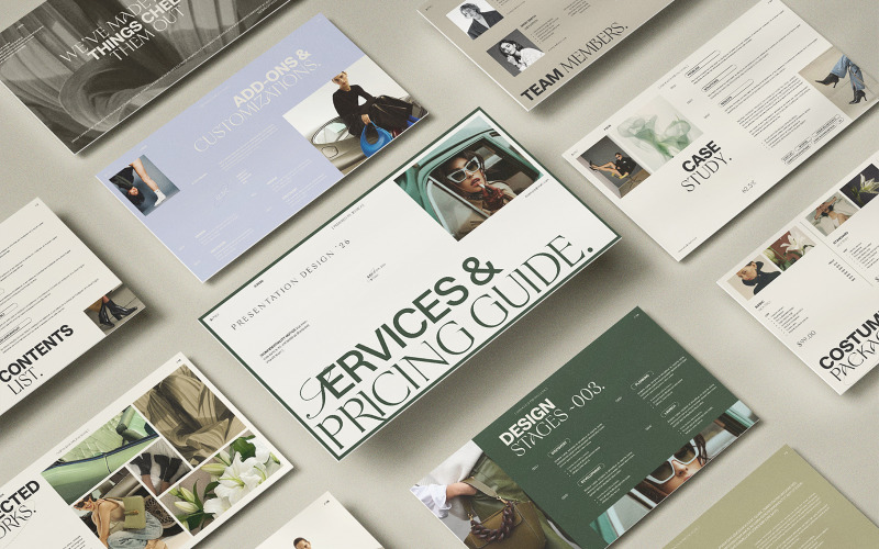 X-PRO | Services and Pricing Guide Google Slides Template