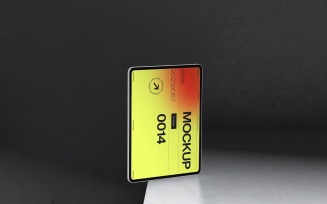 Floating Vertical Tablet Mockup Display