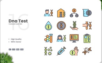 16 Dna Test 2 Icon Color Set