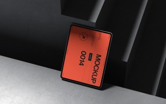 Modern Tablet Mockup on Dark Surface