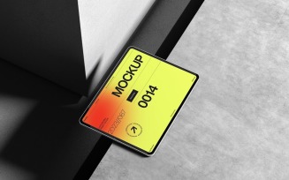 Modern Tablet Mockup on Surface