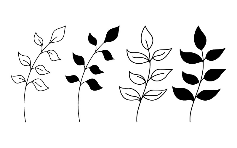 Beauty nature florist vector icon logo design template v.5 Illustration