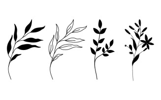 Beauty nature florist vector icon logo design template v.6