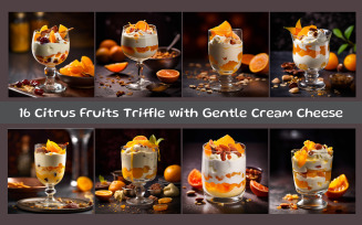 Citrus Fruits Triffle with Gentle Cream Cheese