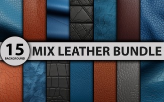 Leather background bundle template