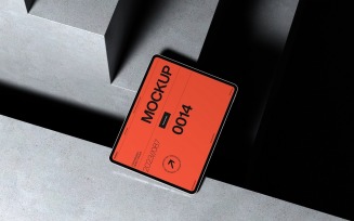 Modern Floating Tablet Mockup Scene