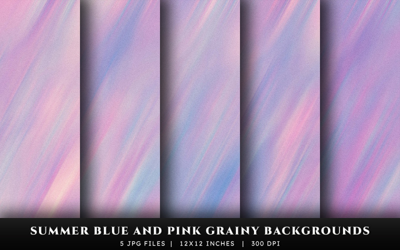 Summer Blue and Pink Grainy Texture Backgrounds