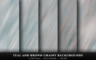 Teal and Brown Grainy Texture Backgrounds