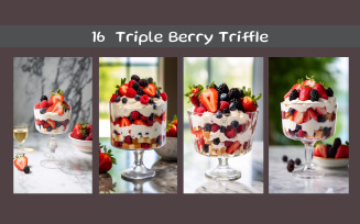 Triple Berry Triffle AI image