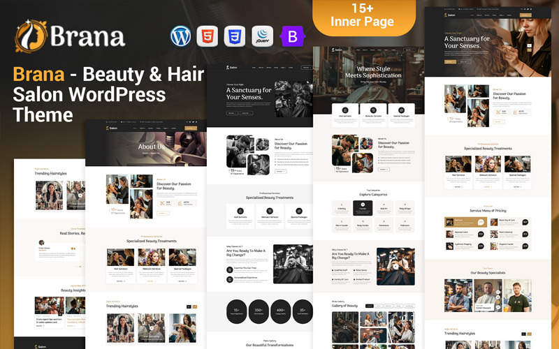 Brana - Beauty & Hair Salon WordPress Theme