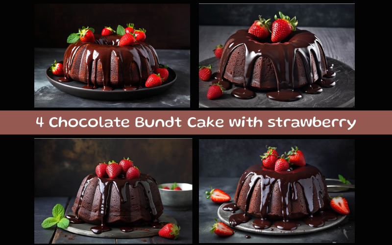 Chocolate Brownie Bundt Cake Background