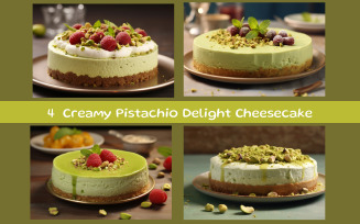 Creamy Pistachio Delight Cheesecake