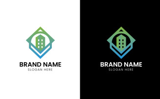 Iconic building logo template-851